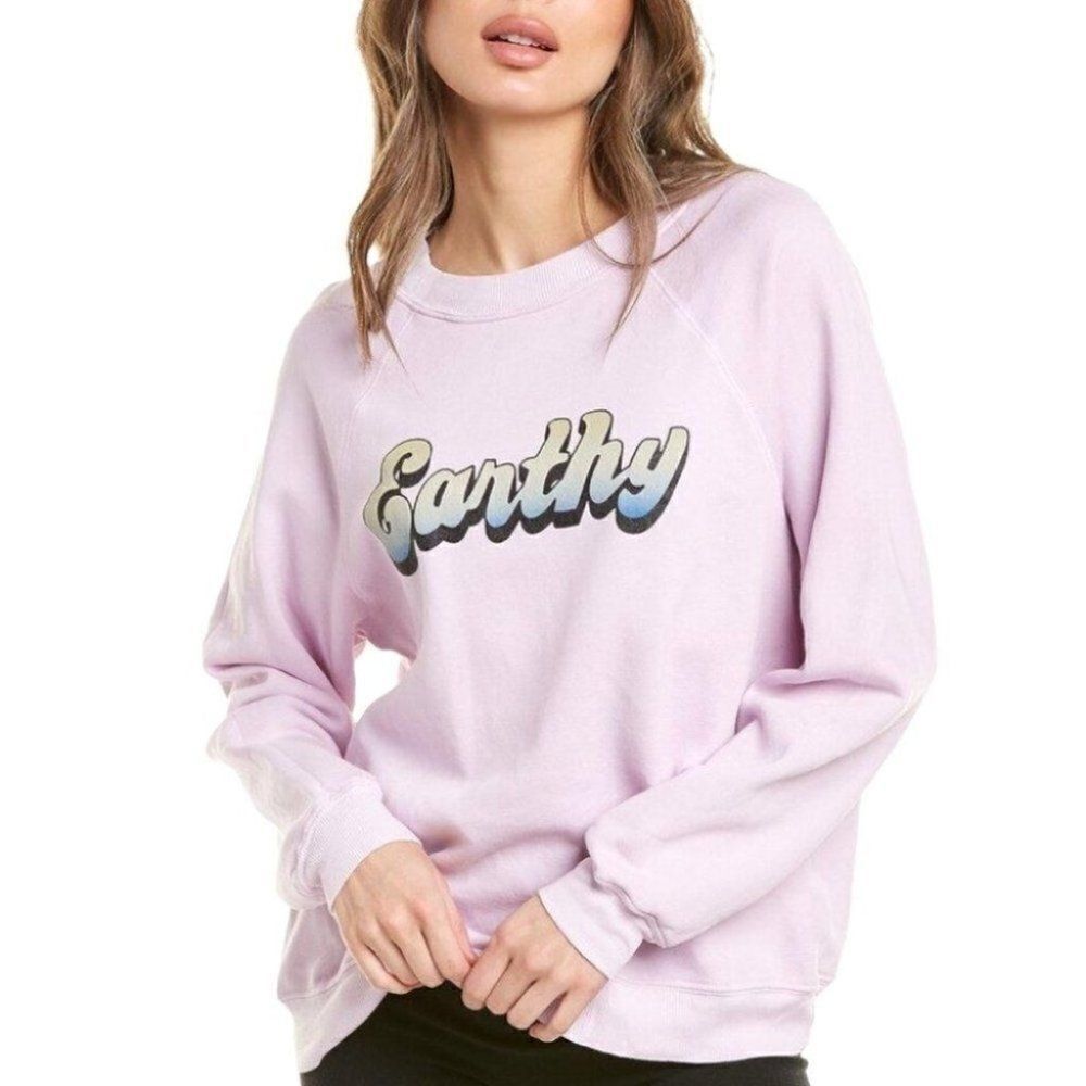 NEW Wildfox Earthy‎ Sweatshirt Pastel Spring Lounge Oversized